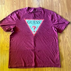 Men’s Guess Tee L burgundy